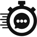 Timer with chat symbol